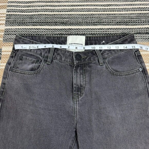 One Teaspoon Stixx Women's Dark Wash Denim Jeans Mid Rise Straight Leg Cotton 28 - Picture 13 of 16